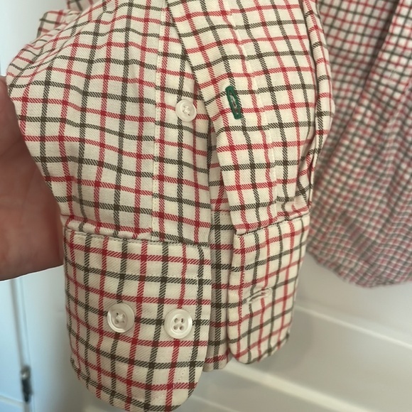 Large button up Tommy Hilfiger men’s shirt red green white plaid - Picture 2 of 6